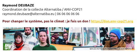 Aperçu de signature : ANV-COP21 - Collecte